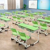 Ensemble de bureaux et chaises réglables en métal modernes pour l'école, le bureau à domicile, le salon, la salle à manger, confortable, écologique, table pour enfants