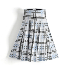 Fabricante de Prendas de Punto, Falda Casual de Verano para Mujer, Cintura Alta, <span class=keywords><strong>El</strong></span>ástica, Plisada, Personalizada - Product Image 2