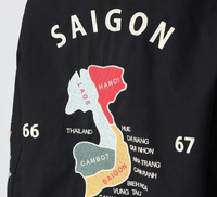 Veste Bomber Homme Personnalisée Style Japonais Vintage Sukajan Broderie Tigre Dragon Streetwear Vente en Gros