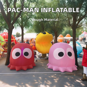 <span class=keywords><strong>Pac</strong></span>-<span class=keywords><strong>Man</strong></span> Kid Gonflable <span class=keywords><strong>Dessin</strong></span> <span class=keywords><strong>Animé</strong></span> Modèle Oxford Matériel Suspendu Décoration Ballon pour La Publicité Gonflables - Product Image 3