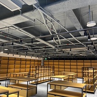 Système d'étagères modulaires en acier, réglables, multi-niveaux, avec éclairage LED, écologiques, imperméables, robustes, pour présentoirs de vente au détail