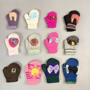 Lotto Misto Liquidazione di Fabbrica Guanti <span class=keywords><strong>Termici</strong></span> Invernali per Bambini in Maglia Guanti Carini con Cartoni Animati - Product Image 1