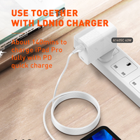 Câble de charge rapide LDNIO LC121-I 30W, prix usine, câble USB C pour charge rapide PD pour téléphone et tablette