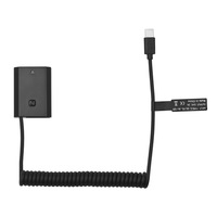 Adaptateur coupleur USB-C pour batterie factice NP-FZ100 avec câble d'alimentation USB Type-C à ressort, remplacement pour appareils photo