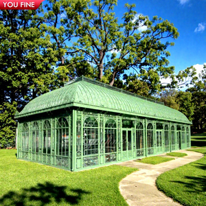 YOUFINE Estates Grote Tuin Decoratieve IJzeren en Glazen Paviljoen Kas - Product Image 2