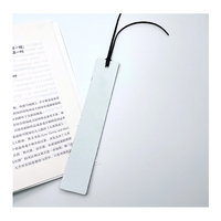 Marque-pages en cuir PU personnalisables par le fabricant, produits de sublimation par transfert thermique blancs pour marque-pages et index de livres