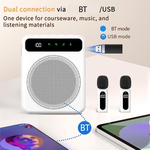 H18 Megaphone bt5.2 Lavalier không dây <span class=keywords><strong>Microphone</strong></span> loa cho giảng dạy tour du lịch hướng dẫn Loa Máy nghe nhạc Wearable Loud Loa - Product Image 6