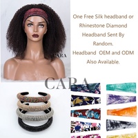 Vente chaude Produits 2025 Bandeau Perruques pour Femmes Noires 4b 4c Demi Perruque Avec Bandeau Afro Crépus Bouclés Bandeau Perruques