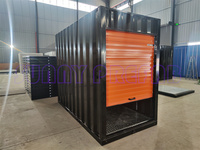 Conteneurs de stockage portables démontables en acier, assemblage mobile, 5*10' 5*5' pieds, emballage plat