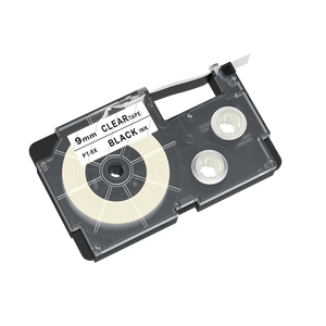 9 mm zwart-wit BYE-9WE XR-9WE compatibele labeltape voor <span class=keywords><strong>CASIO</strong></span>-printers - Product Image 2
