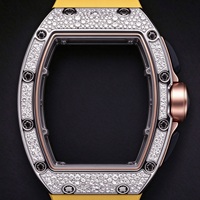 Montre automatique de haute qualité 7201, cadran squelette serti de diamants, montre légère de haute qualité, unisexe, pour un usage quotidien décontracté