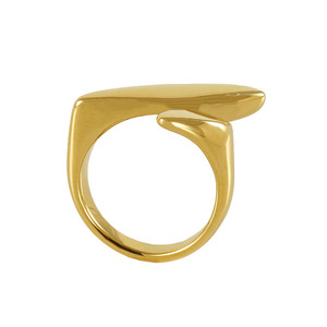 Geometric Gold <b>Ring</b> Women's Adjustable Jewelry Elliptical Lines Fashion <b>Rings</b> - Product Image 5
