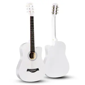Basswood 38 "white General Guitar For Beginners Students