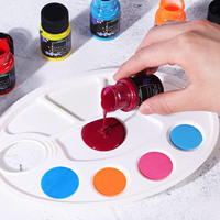 20 Warna 30ml Cat Akrilik Tahan Air Berkualitas Tinggi untuk Sepatu Tas Dompet Perlengkapan Kerajinan Kulit DIY