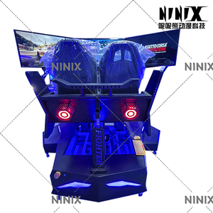 Simulateur de course à triple écran 2 places de qualité commerciale Machine d'arcade VR Contrôles de conduite réalistes Jeux multi-pièces - Product Image 4