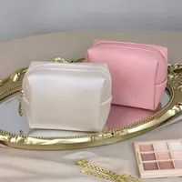 Mini sac de maquillage sac cosmétique organisateur mode féminine PU pochette de maquillage rouge à lèvres pochette organisateur de voyage petit sac de rangement de pièces