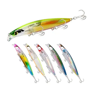 HONOREAL 140mm 31g sinking luminous uv effect long cast 3d simulation eyes bass hard body bait fishing lures