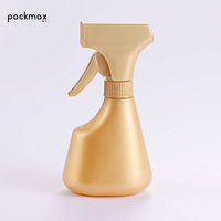 Bouteille plate en plastique PET pour pulvérisateur de nettoyage anti-buée, 350 ml, 450 ml, rechargeable, pompe à gâchette 28 mm, pulvérisation continue, sérigraphiée