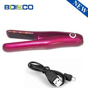 Bdisco Mini Wireless Hair Straightener Rechargeable USB Lithium Battery Travel Styler For Bangs - Product Image 4