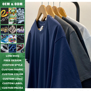 Unisex Regular Fit Plus Size 180gsm 100% Cotton Knitted Breathable <b>Tshirt</b> Custom Logo Printing OEM Service Premium Streetwear - Product Image 2