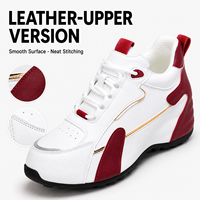 Chaussures décontractées pour hommes en cuir PU à lacets, baskets à talon surélevé, tendance mode, vente en gros, fabricant d'usine