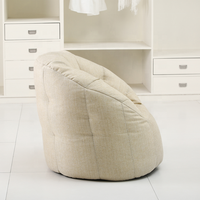 Meuble en tissu de coton et lin style marocain, chaise, sac à haricots, mobilier de salon