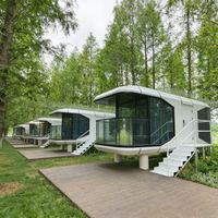 Maison préfabriquée modulaire moderne, structure en acier, maison conteneur, bureau à domicile, capsule extérieure pour solutions de projets