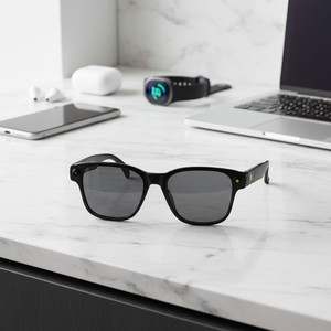 Cross-border 801 Smart <span class=keywords><strong>Glasses</strong></span> voor oproepen, spraakassistent, aanraakbediening, 1280x720 resolutie, opnames, PC-frame, kleurveranderend - Product Image 1