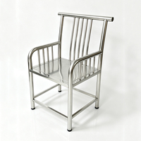 Chaise de salle à manger industrielle robuste en acier inoxydable OEM, chaise de thé écologique pour restaurant, café, hôtel, restauration