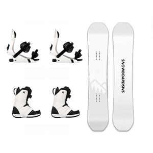 Equipo de Esquí y Snowboard de Diseño, Estilo Libre, Núcleo de Madera, Sandwich, para Adultos, Hombres y Mujeres, Kit de Esquís, Fibra de Vidrio, ABS, Álamo, Blanco - Product Image 1