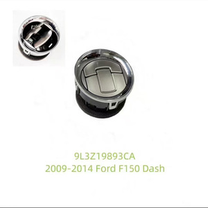Cubierta de Ventilación de Aire para el Tablero de Ford F150, 9L3Z19893CA, 2009-2014, Cromada, de Plástico, Ajuste Universal - Product Image 1