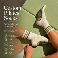 Chaussettes antidérapantes personnalisées avec logo pour Pilates, Yoga, Barre, entraînement, chaussettes en coton à grip pour Pilates et Yoga, chaussettes de fitness pour femmes