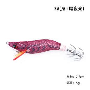 Leurres pour crevettes à bon prix en gros hameçons de gabarit de calmar lumineux pour eau salée - Product Image 3