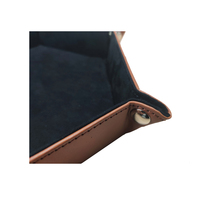 Plateau de rangement pliable hexagonal en cuir PU double couche pour dés, style moderne et luxueux, pour cuisine, salle de bain, salon, DND - Vente en gros