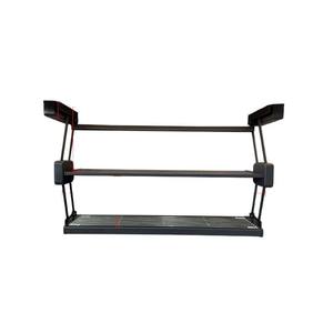 Étagère de rangement de cuisine télescopique double couche en aluminium, escamotable et pliable pour armoires domestiques - Product Image 6