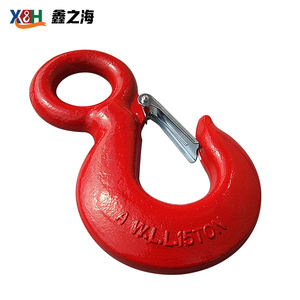Exportqualität 1t-30t G80 Roter Geschmiedeter Augenhaken Augenhebezeug Kran-Augenhaken mit Sicherheitsverschluss - Product Image 6