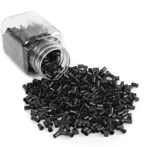 ARLANY 1000Pcs Premium Schwarz Farbe Kupfer röhren Perlen Schlösser Mikro ringe für I Tip Echthaar verlängerungen anwenden