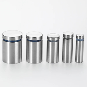 12*25mm attache en acier inoxydable panneau publicitaire clou à vis pour miroir en verre décoratif support de panneau publicitaire - Product Image 1