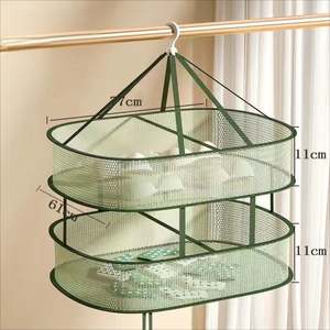 Red de Malla Colgante Plegable para Secar Alimentos, Cesta de Red para Secar Semillas, Brotes, Frutas, Verduras, Hierbas y Ropa - Product Image 6