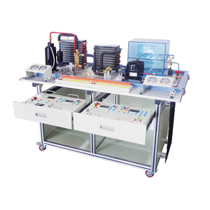 Banco de trabajo de entrenamiento HVAC dual, sistema de aire acondicionado y refrigerador con control inteligente, hecho de metal duradero, 1 unidad - Product Image 1