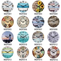 Horloge murale en bois minimaliste nordique, quartz, aiguille simple, ronde, décorative, logo personnalisé pour le salon