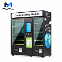 Distributeur automatique combiné multifonctionnel avec écran tactile de 21,5 pouces pour collations et boissons, idéal pour les centres commerciaux, prix d'usine en gros