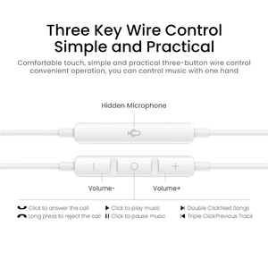 Tai Nghe Có Dây Kyere ME518, Tai Nghe 3.5Mm Có Micrô Điều Khiển Âm Lượng Tương Thích Với iPhone iPad IPod PC MP3 - Product Image 4