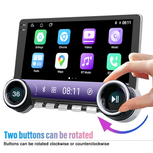 10.1 inch đài phát thanh xe nút núm kép Android Carplay bt-kích hoạt wifi DSP đa phương tiện xe Stereo Car DVD Player - Product Image 2