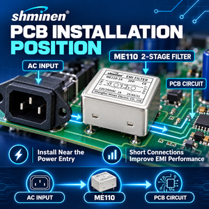 SHMIMEN <span class=keywords><strong>ME110</strong></span> PCB-Platine Pin-Typ Tiefpass-Leistungsfilter 220V/250VAC EMC PCB Pin EMI-Filter Störfilter - Product Image 5