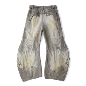 <span class=keywords><strong>Jeans</strong></span> Baggy da <span class=keywords><strong>Uomo</strong></span> Streetwear Vintage a Gamba Larga 100% Cotone Denim Effetto Usurato <span class=keywords><strong>Vita</strong></span> Media con Cerniere OEM & ODM - Product Image 2