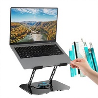 Support de tablette PC de bureau rotatif à 360 degrés avec dissipation de chaleur pour iPad