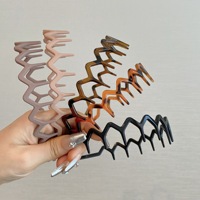 Serre-têtes zigzag pour femmes, accessoires de mode pour coiffures lissées, serre-têtes ondulés confortables, serre-tête peigne avec dents