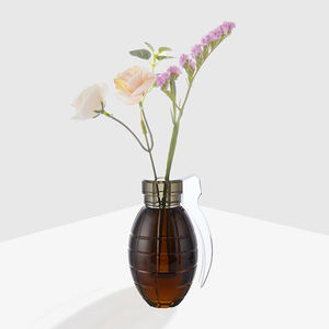 Diseño único para decoración del hogar, jarrón de cristal con forma de <span class=keywords><strong>Granada</strong></span>, centros de mesa, jarrón de cristal para regalo de recuerdo - Product Image 1