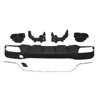 Diffuseur arrière GLE63 de haute qualité avec double sortie d'échappement pour Mercedes Benz W166 2015-2019 Sport